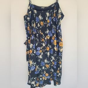 Blue spaghetti strap dress